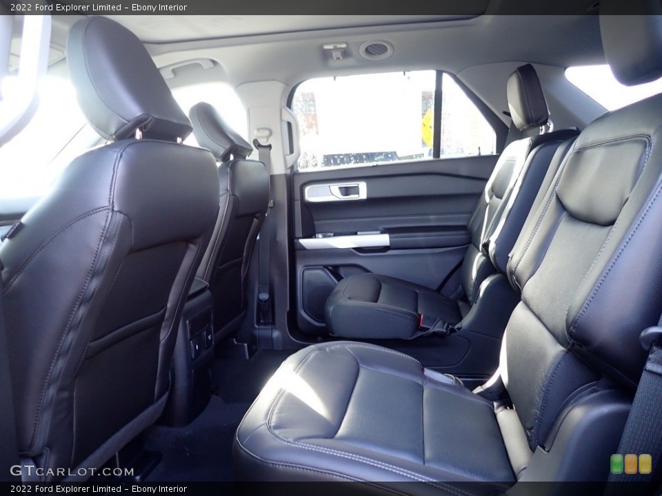 Ebony Interior Rear Seat for the 2022 Ford Explorer Limited #144119244