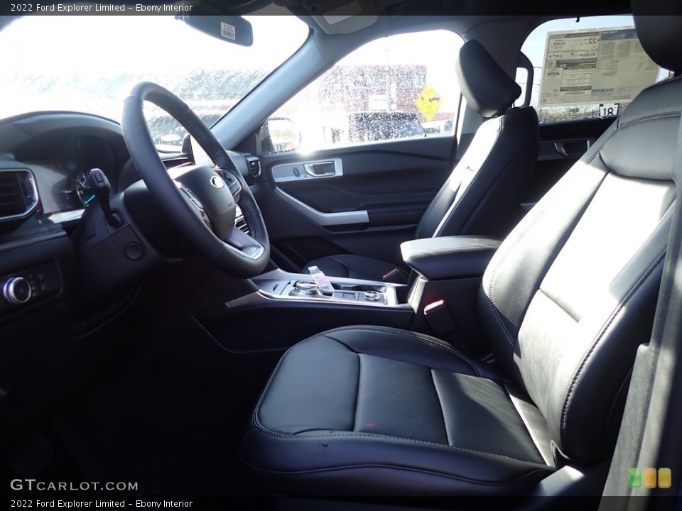 Ebony Interior Front Seat for the 2022 Ford Explorer Limited #144119316