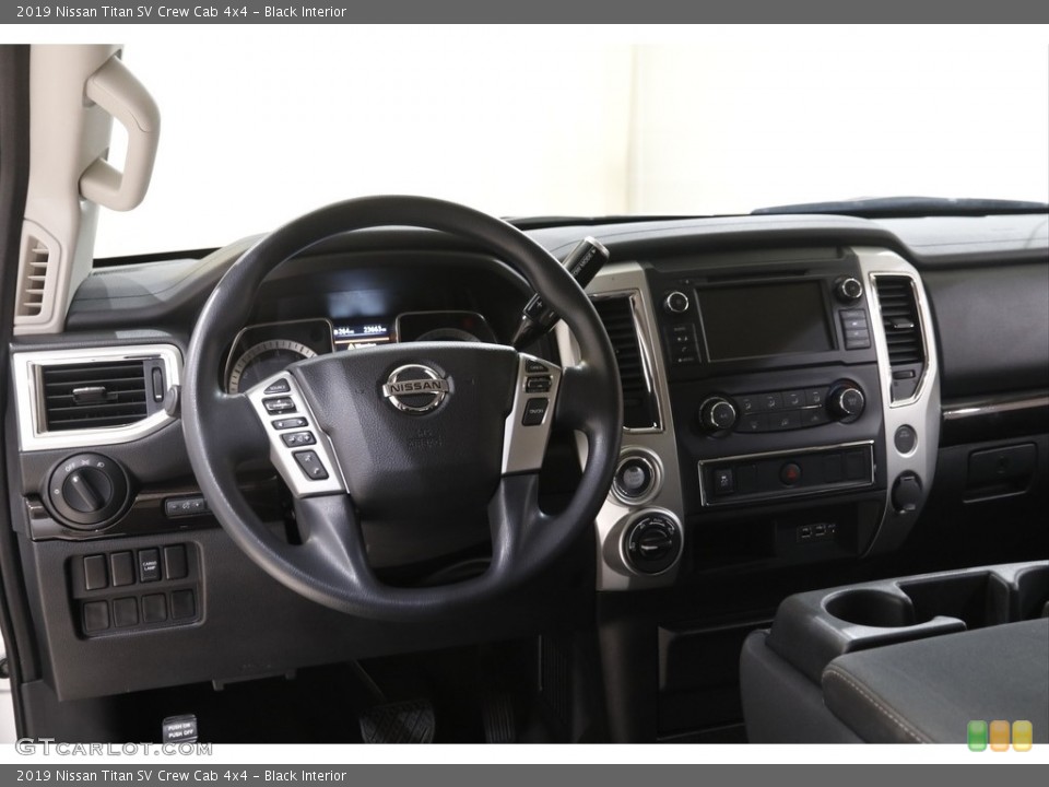 Black Interior Dashboard for the 2019 Nissan Titan SV Crew Cab 4x4 #144119478