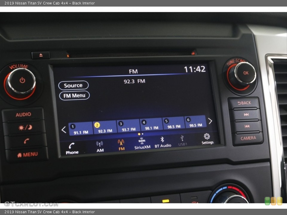 Black Interior Audio System for the 2019 Nissan Titan SV Crew Cab 4x4 #144119565