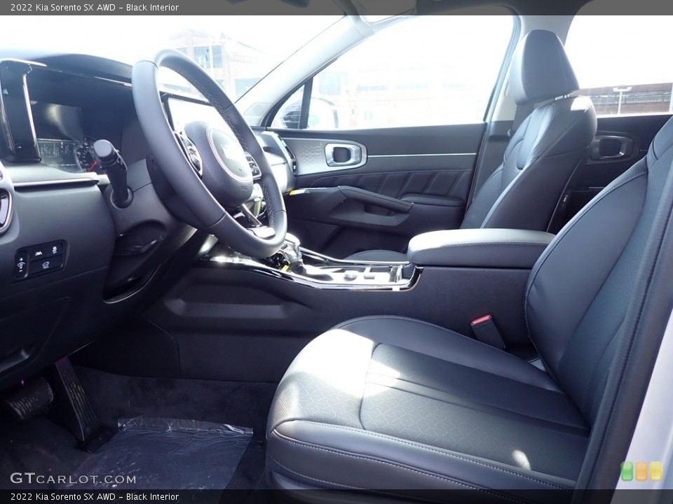 Black Interior Front Seat for the 2022 Kia Sorento SX AWD #144119763
