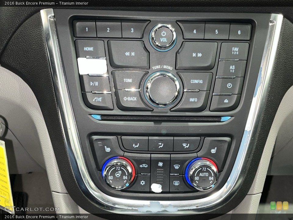 Titanium Interior Controls for the 2016 Buick Encore Premium #144119817