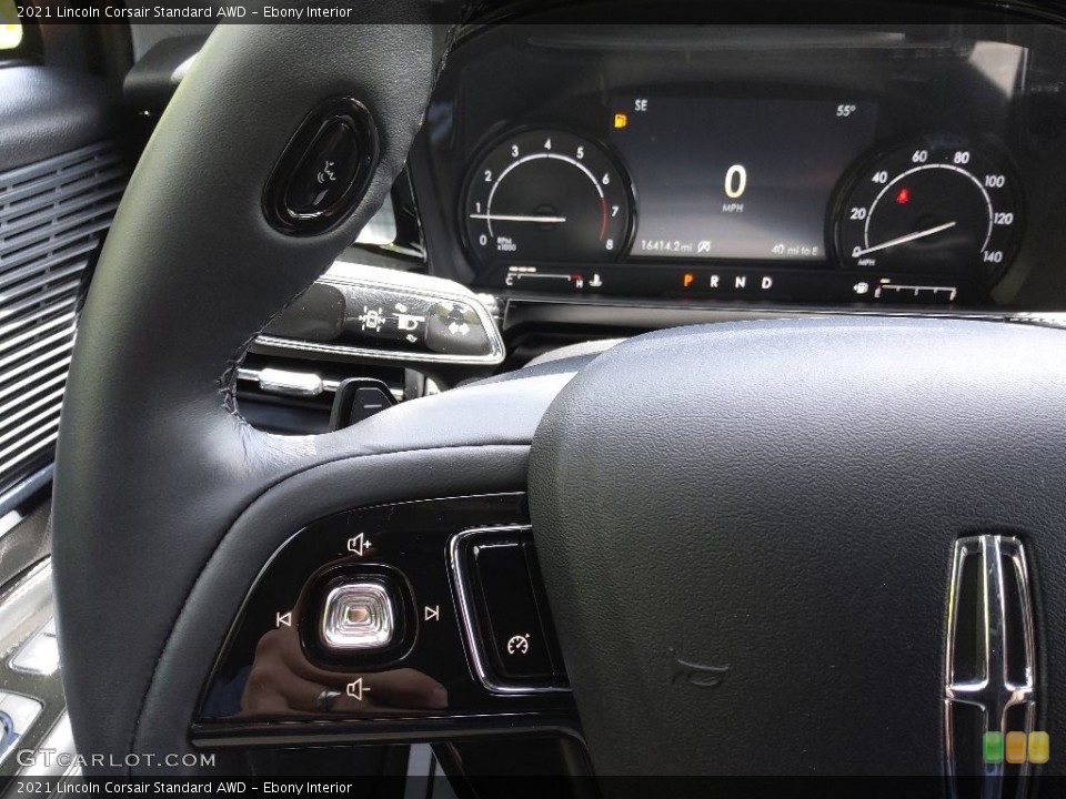 Ebony Interior Steering Wheel for the 2021 Lincoln Corsair Standard AWD #144120530
