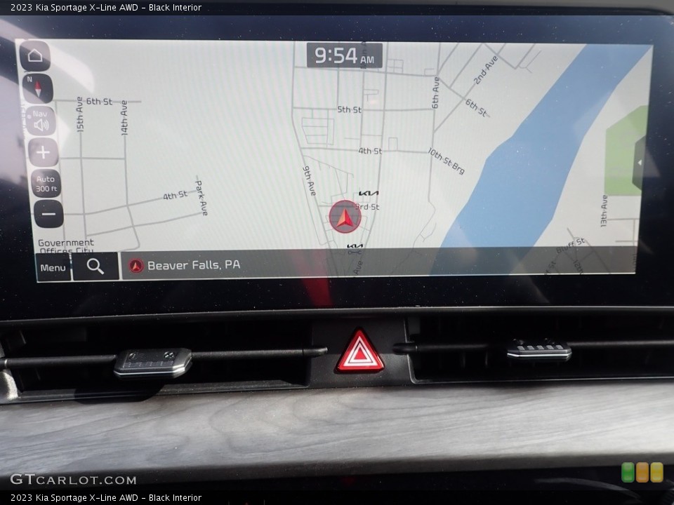 Black Interior Navigation for the 2023 Kia Sportage X-Line AWD #144120831