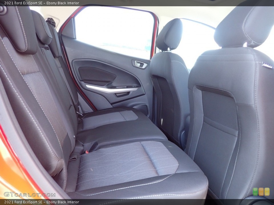 Ebony Black Interior Rear Seat for the 2021 Ford EcoSport SE #144121575