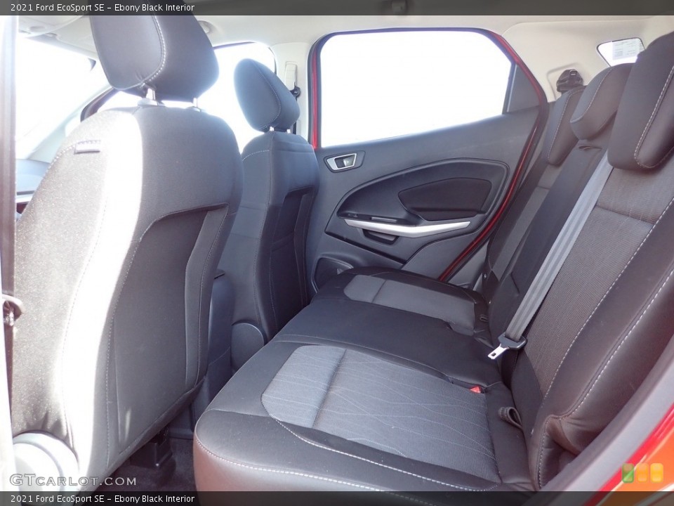 Ebony Black Interior Rear Seat for the 2021 Ford EcoSport SE #144121596