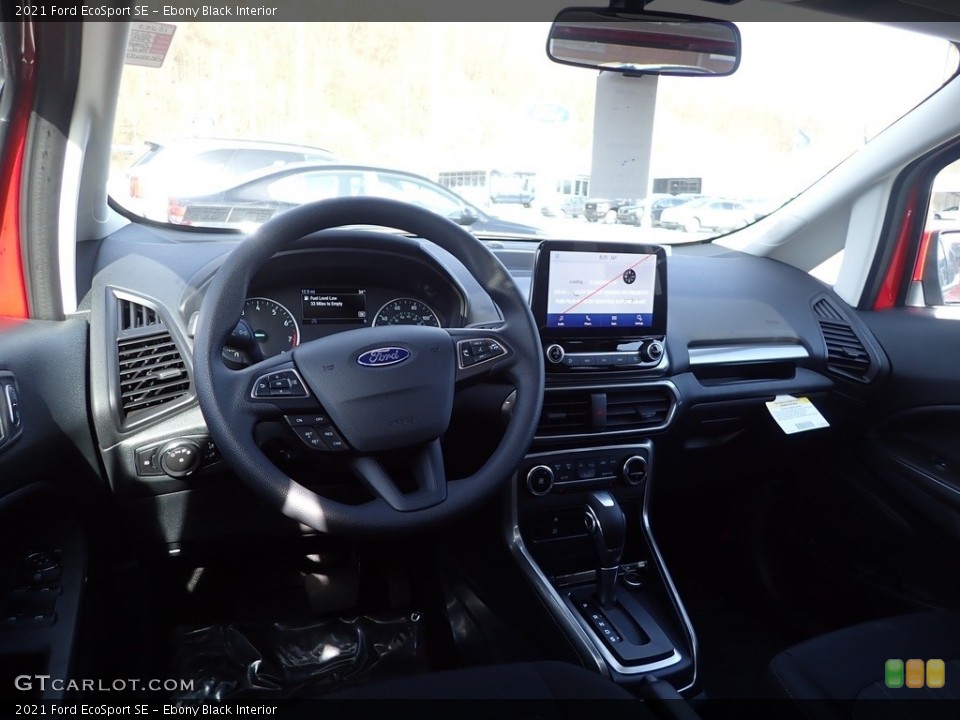 Ebony Black Interior Dashboard for the 2021 Ford EcoSport SE #144121611