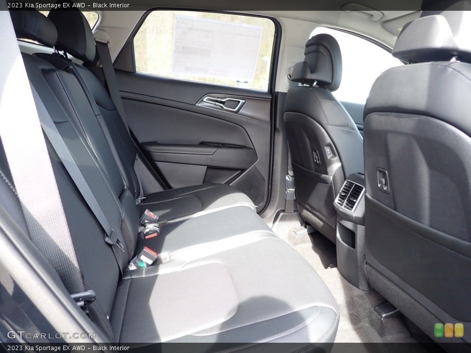 Black Interior Rear Seat for the 2023 Kia Sportage EX AWD #144121686