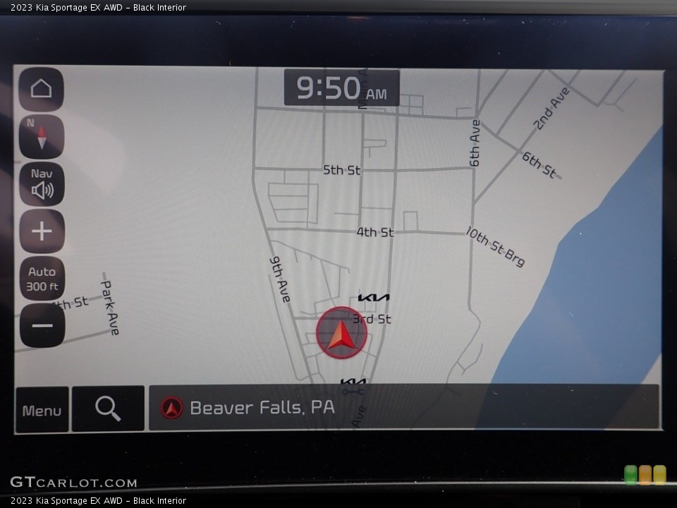 Black Interior Navigation for the 2023 Kia Sportage EX AWD #144121785