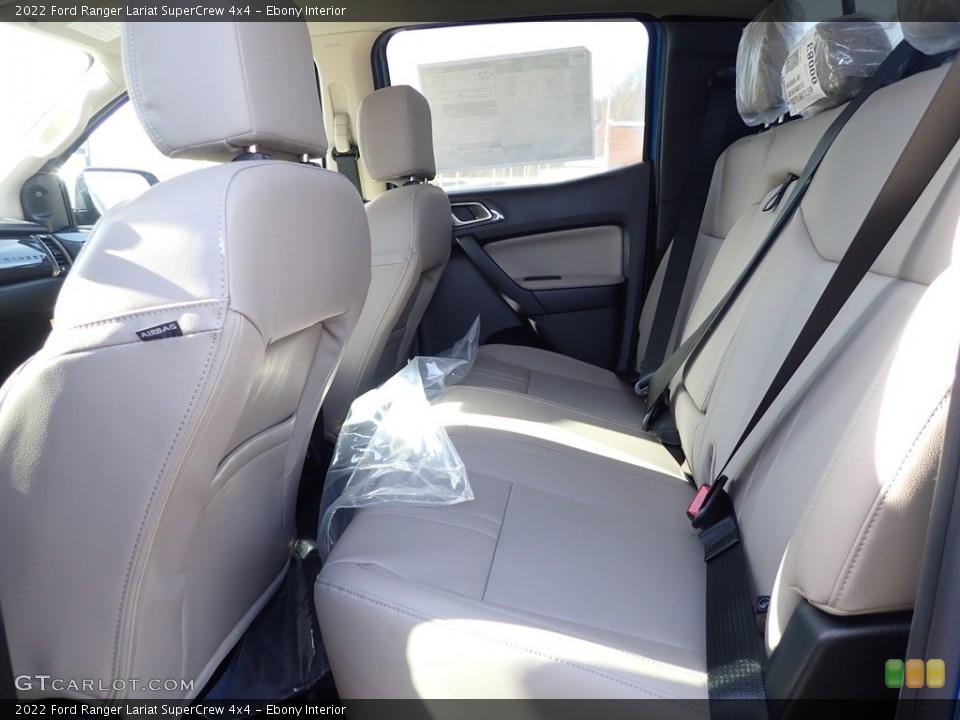 Ebony Interior Rear Seat for the 2022 Ford Ranger Lariat SuperCrew 4x4 #144122118