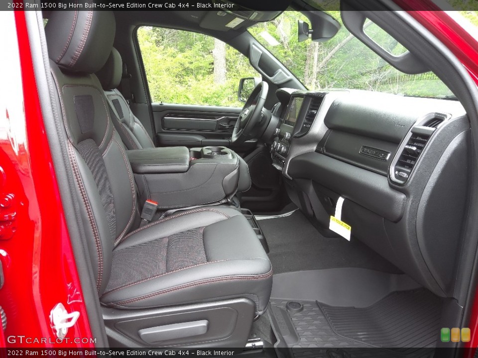 Black Interior Front Seat for the 2022 Ram 1500 Big Horn Built-to-Serve Edition Crew Cab 4x4 #144126839