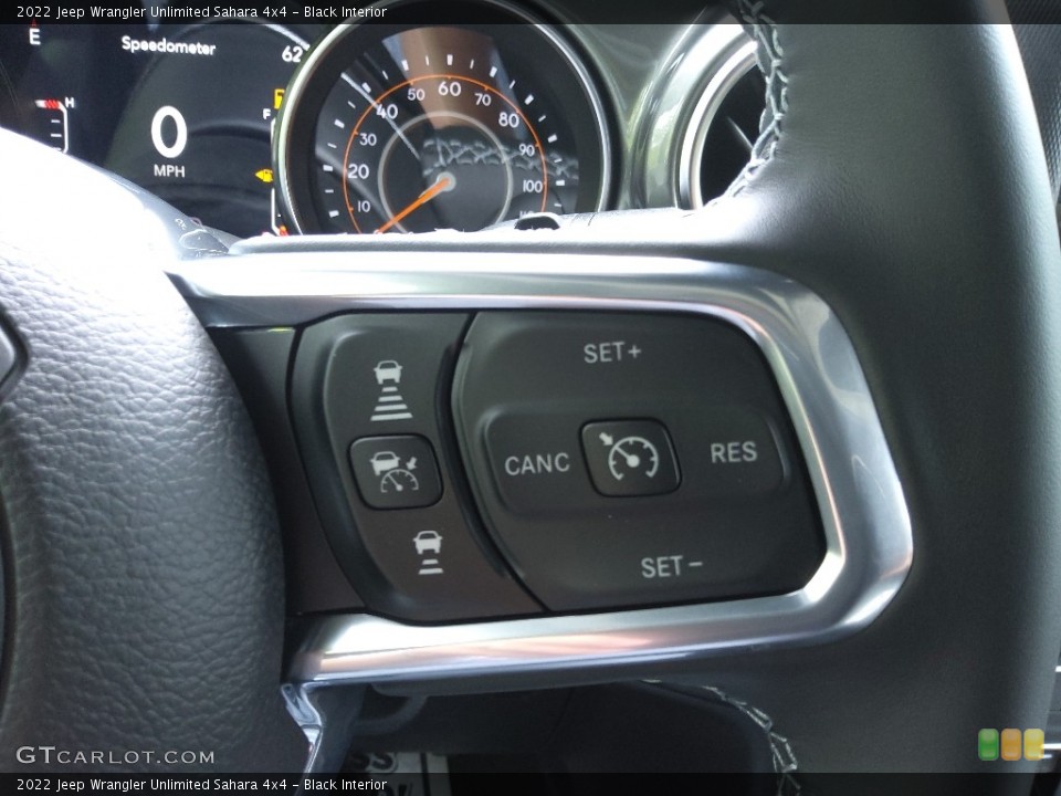 Black Interior Steering Wheel for the 2022 Jeep Wrangler Unlimited Sahara 4x4 #144127787
