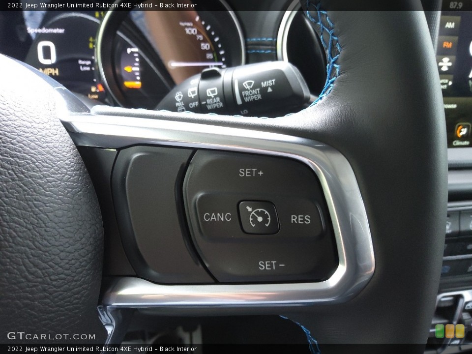 Black Interior Steering Wheel for the 2022 Jeep Wrangler Unlimited Rubicon 4XE Hybrid #144128795