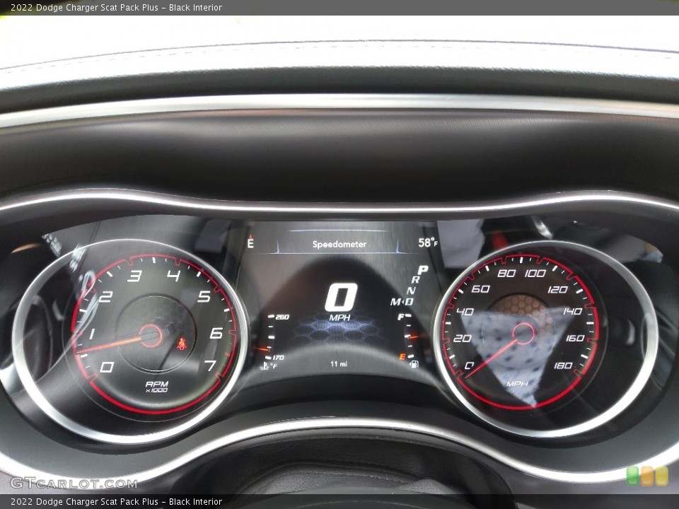 Black Interior Gauges for the 2022 Dodge Charger Scat Pack Plus #144129671