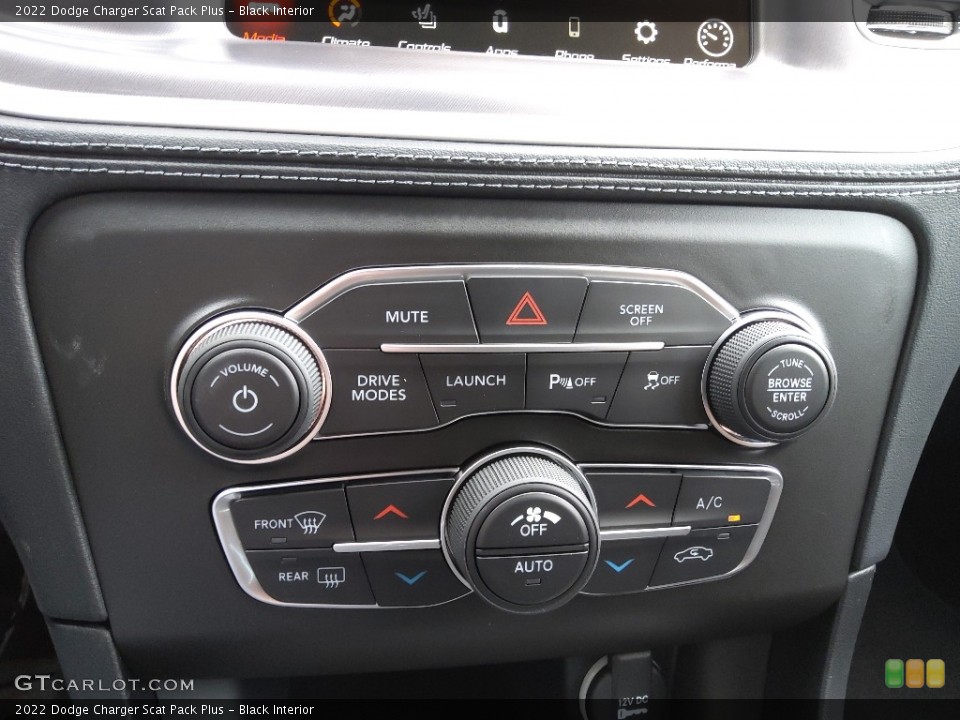 Black Interior Controls for the 2022 Dodge Charger Scat Pack Plus #144129770