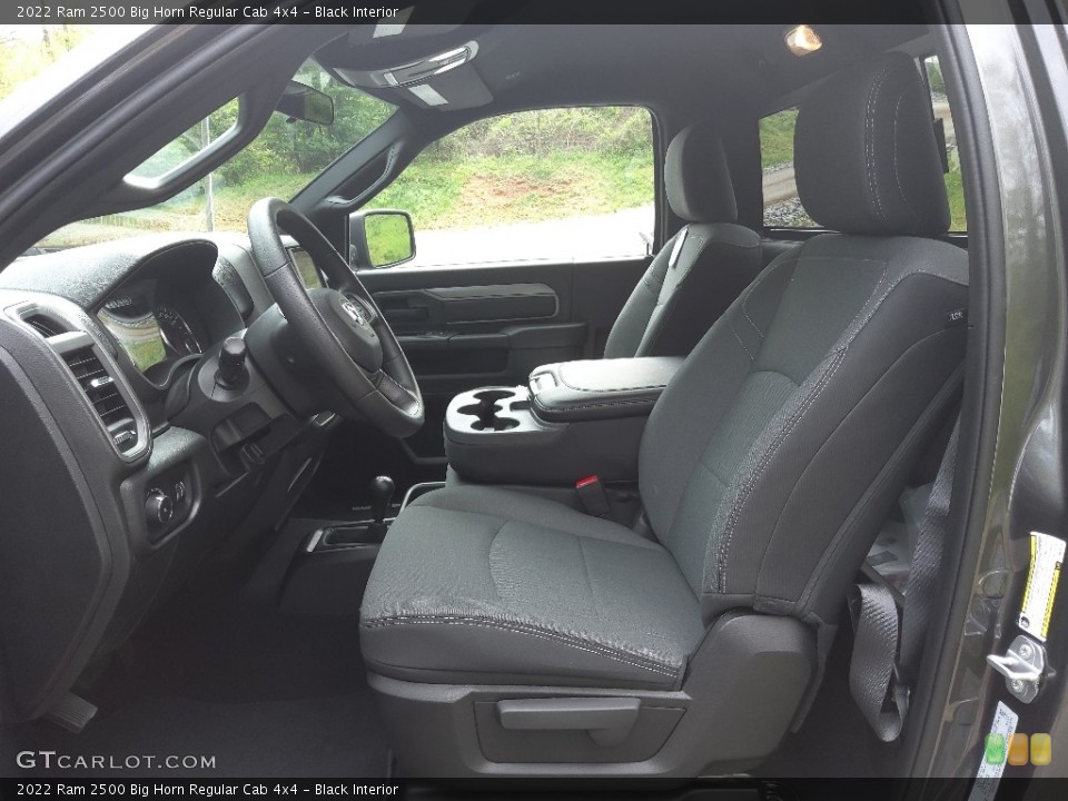 Black Interior Front Seat for the 2022 Ram 2500 Big Horn Regular Cab 4x4 #144130202
