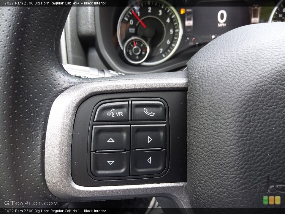 Black Interior Steering Wheel for the 2022 Ram 2500 Big Horn Regular Cab 4x4 #144130310