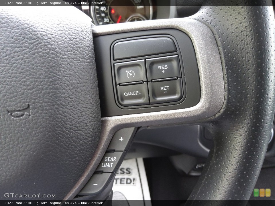 Black Interior Steering Wheel for the 2022 Ram 2500 Big Horn Regular Cab 4x4 #144130337
