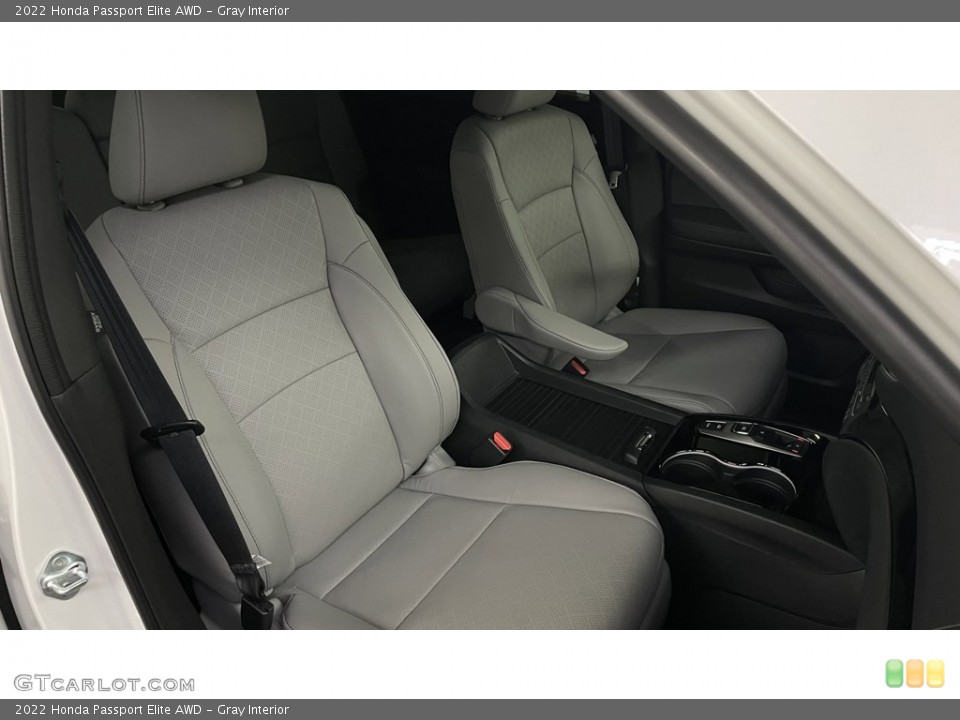 Gray 2022 Honda Passport Interiors