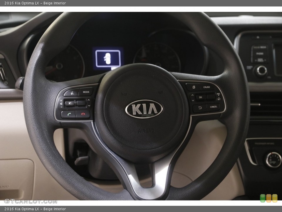 Beige Interior Steering Wheel for the 2016 Kia Optima LX #144132940