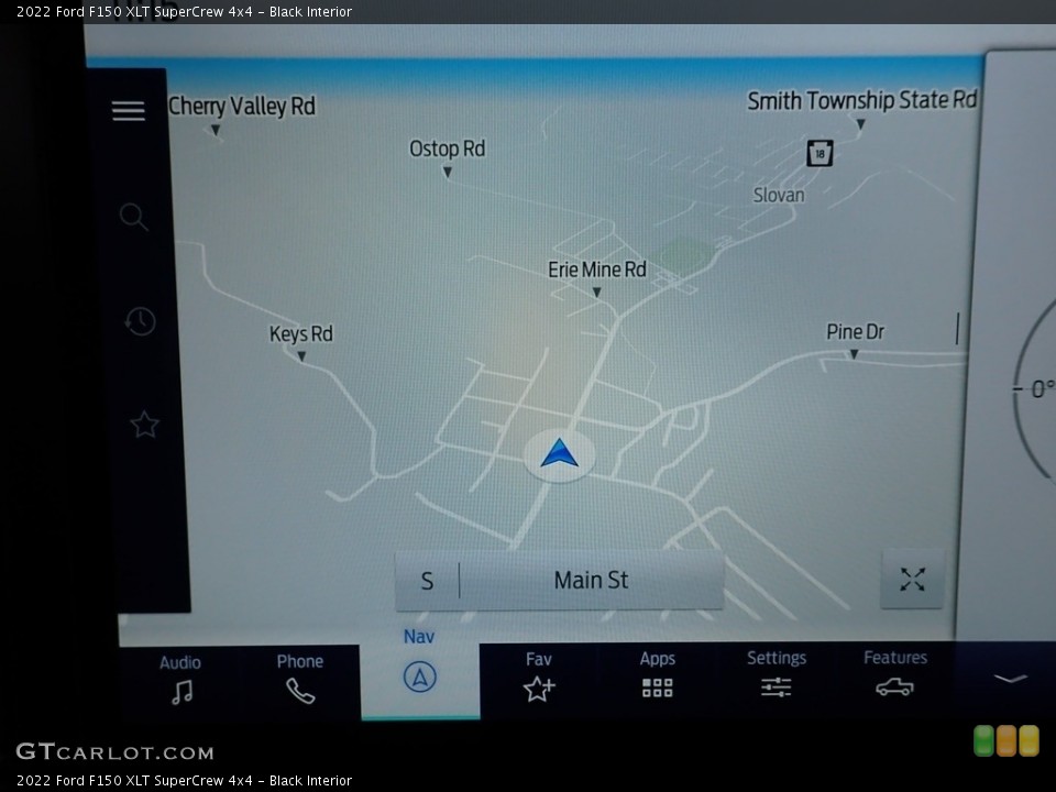 Black Interior Navigation for the 2022 Ford F150 XLT SuperCrew 4x4 #144133102