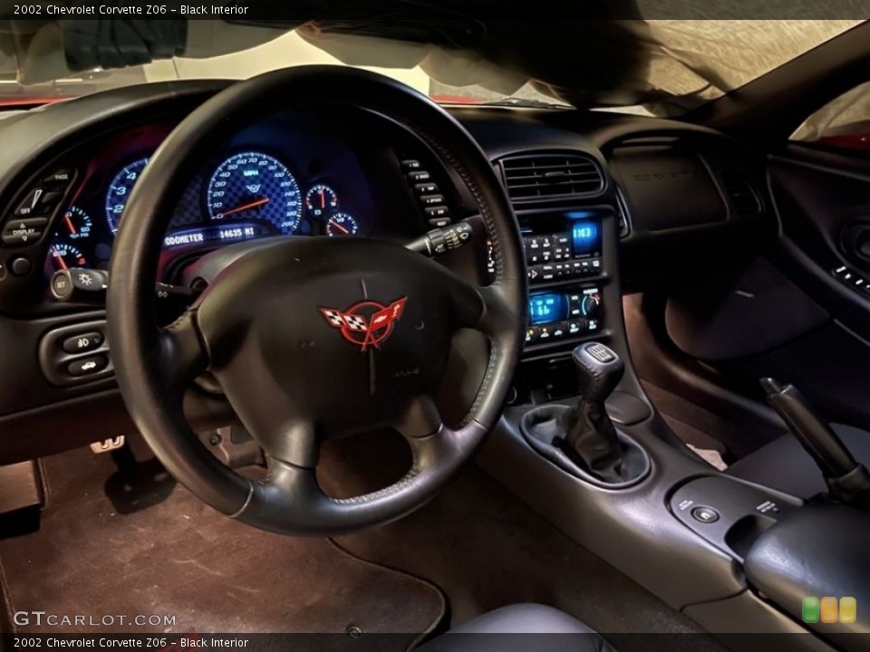 Black Interior Controls for the 2002 Chevrolet Corvette Z06 #144133969