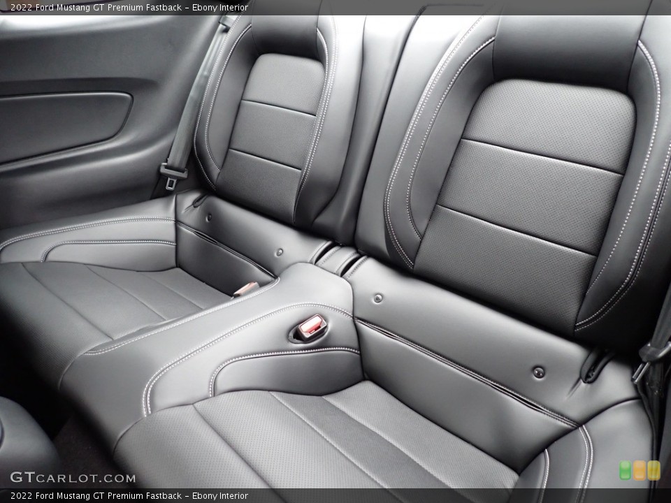 Ebony Interior Rear Seat for the 2022 Ford Mustang GT Premium Fastback #144133978