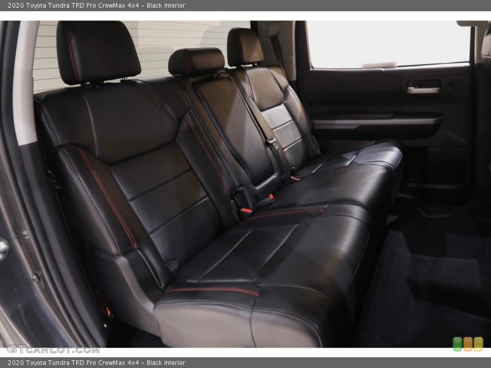 Black Interior Rear Seat for the 2020 Toyota Tundra TRD Pro CrewMax 4x4 #144134422