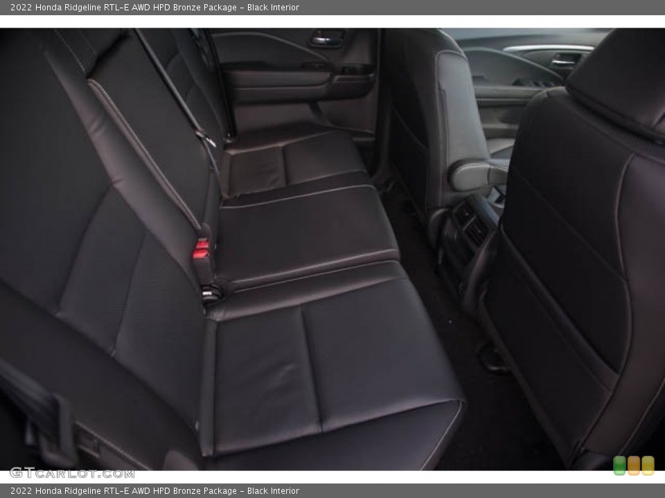 Black Interior Rear Seat for the 2022 Honda Ridgeline RTL-E AWD HPD Bronze Package #144135247