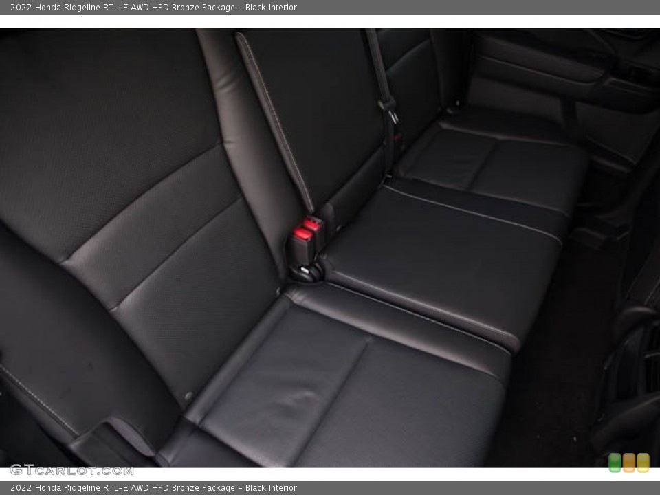 Black Interior Rear Seat for the 2022 Honda Ridgeline RTL-E AWD HPD Bronze Package #144135283