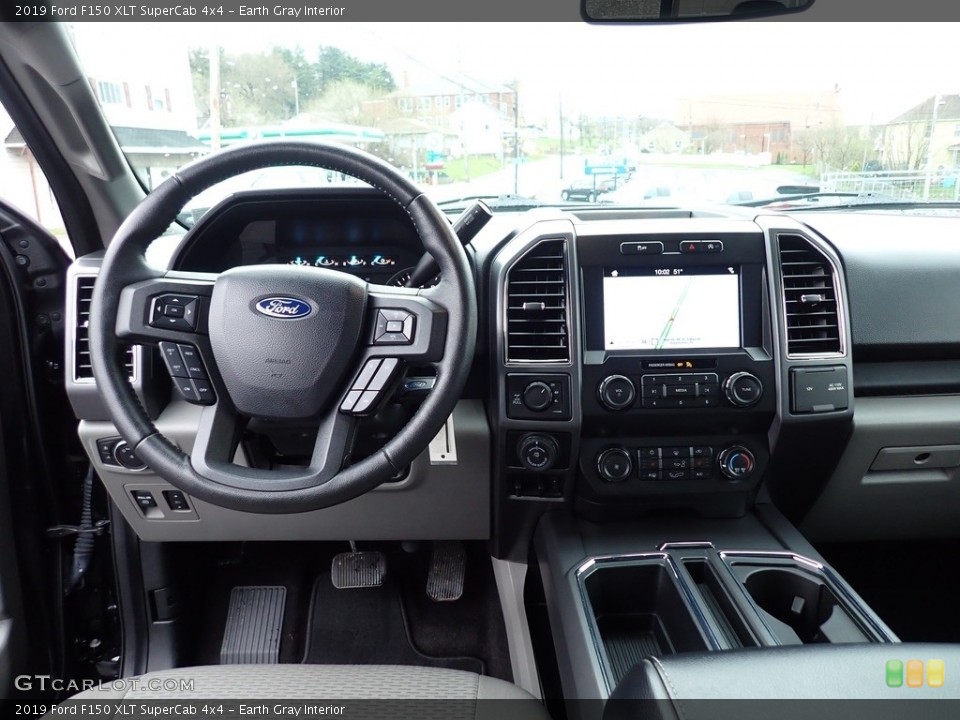 Earth Gray Interior Dashboard for the 2019 Ford F150 XLT SuperCab 4x4 #144136582