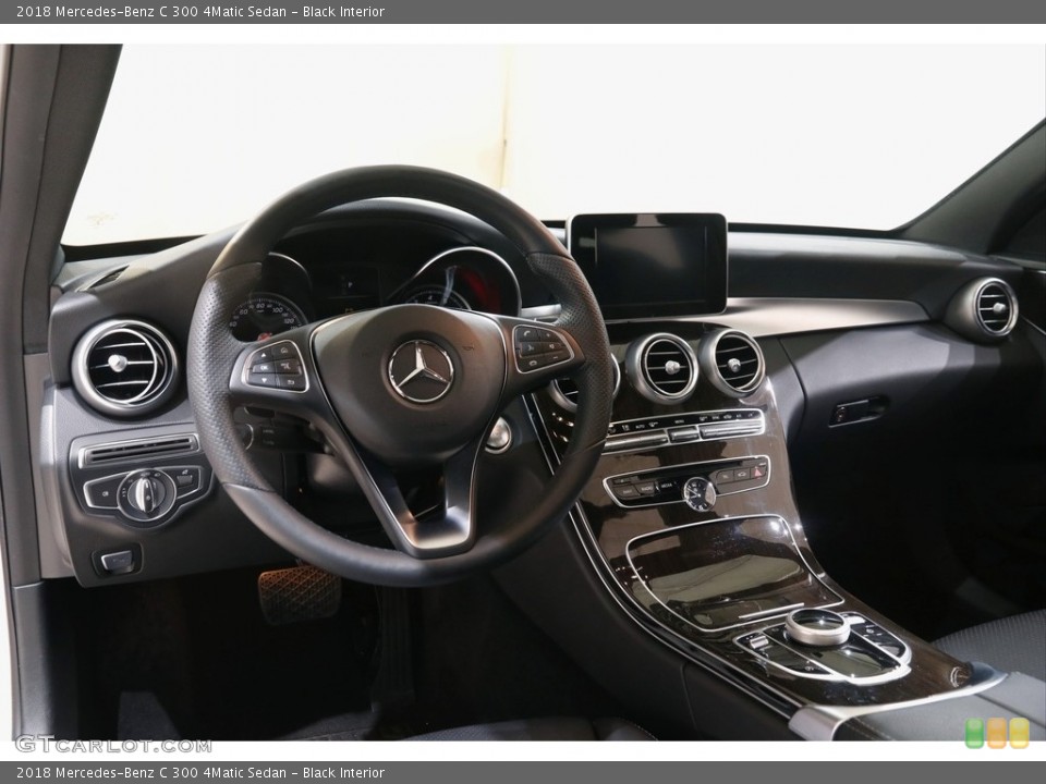 Black Interior Dashboard for the 2018 Mercedes-Benz C 300 4Matic Sedan #144137848