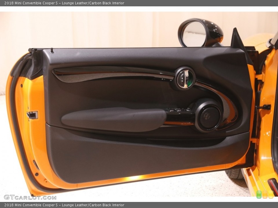 Lounge Leather/Carbon Black Interior Door Panel for the 2018 Mini Convertible Cooper S #144138265