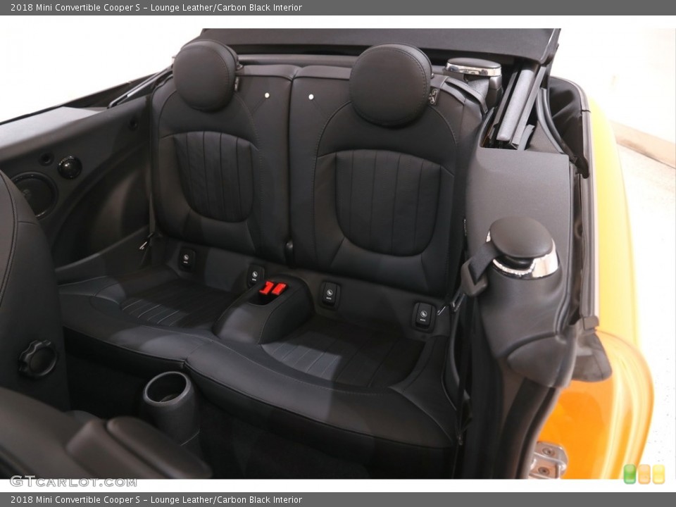 Lounge Leather/Carbon Black Interior Rear Seat for the 2018 Mini Convertible Cooper S #144138490