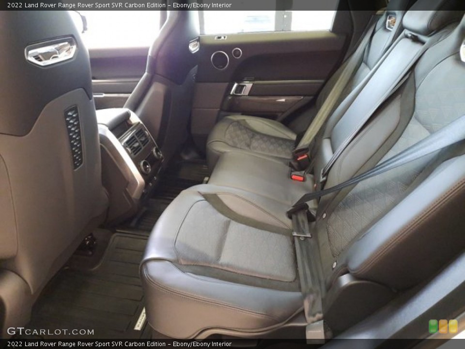 Ebony/Ebony Interior Rear Seat for the 2022 Land Rover Range Rover Sport SVR Carbon Edition #144140730