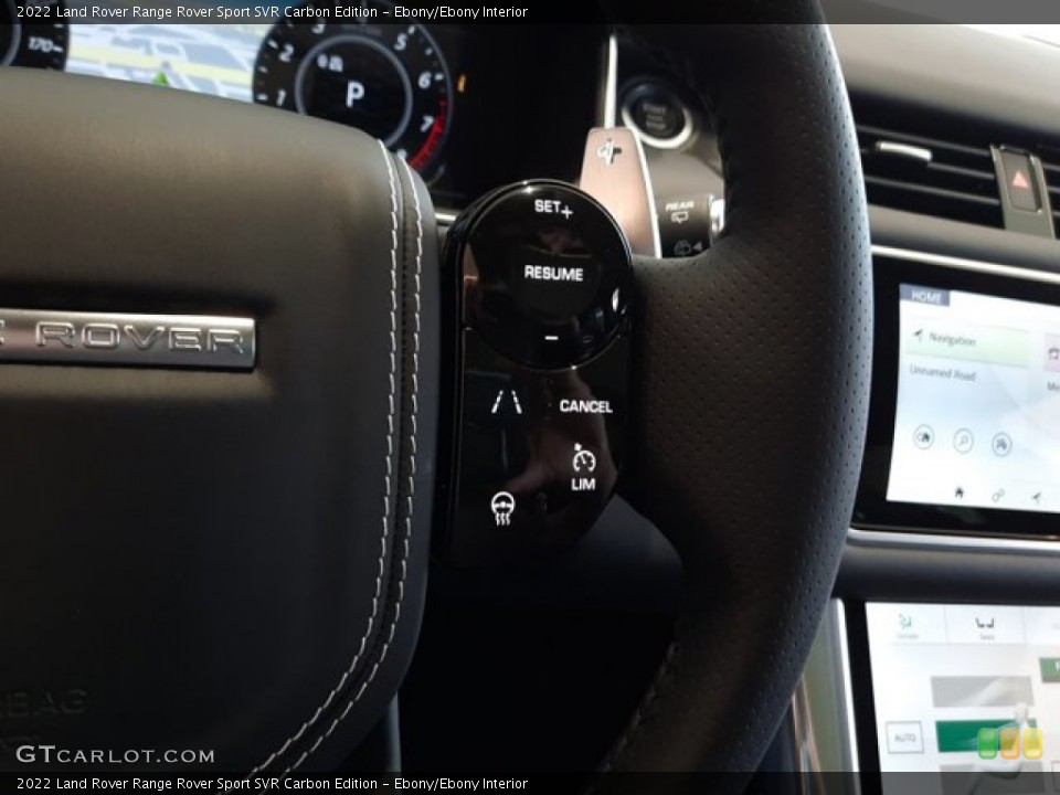 Ebony/Ebony Interior Steering Wheel for the 2022 Land Rover Range Rover Sport SVR Carbon Edition #144140877