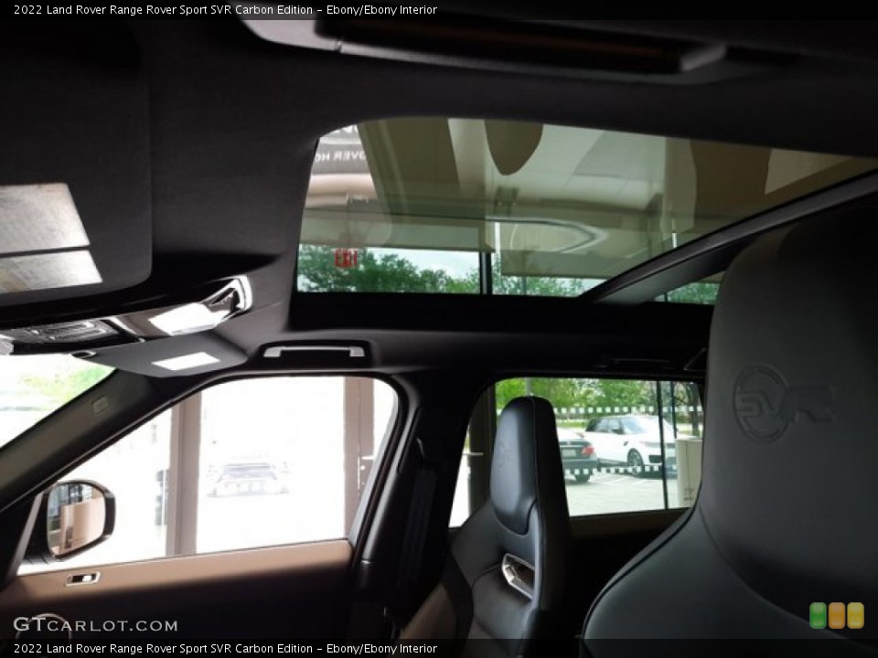 Ebony/Ebony Interior Sunroof for the 2022 Land Rover Range Rover Sport SVR Carbon Edition #144140925