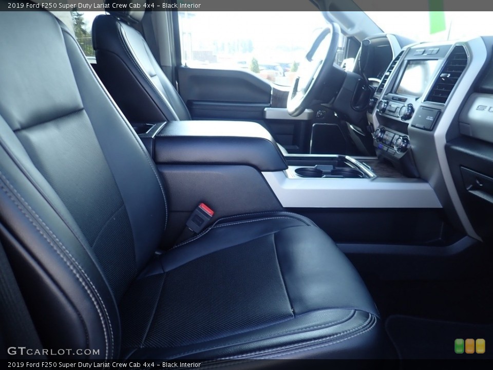 Black Interior Front Seat for the 2019 Ford F250 Super Duty Lariat Crew Cab 4x4 #144145227