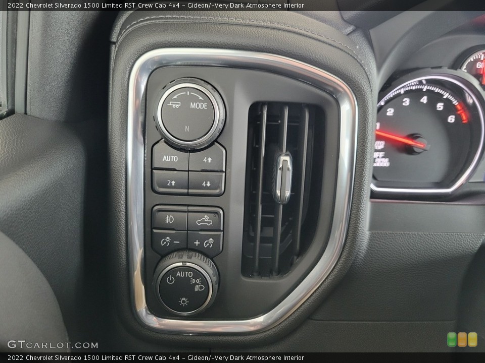 Gideon/­Very Dark Atmosphere Interior Controls for the 2022 Chevrolet Silverado 1500 Limited RST Crew Cab 4x4 #144145635