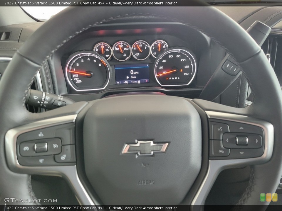 Gideon/­Very Dark Atmosphere Interior Steering Wheel for the 2022 Chevrolet Silverado 1500 Limited RST Crew Cab 4x4 #144145659
