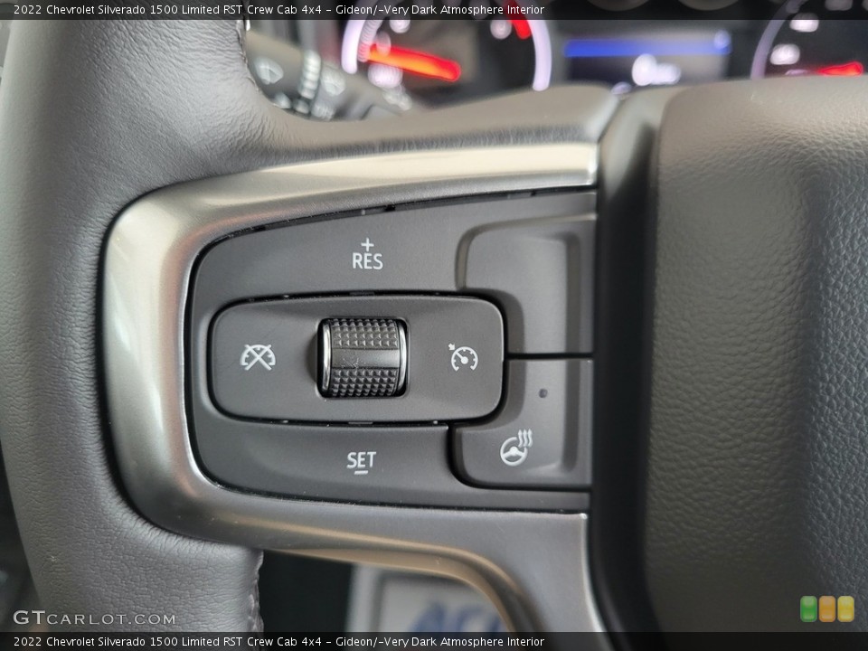 Gideon/­Very Dark Atmosphere Interior Steering Wheel for the 2022 Chevrolet Silverado 1500 Limited RST Crew Cab 4x4 #144145683