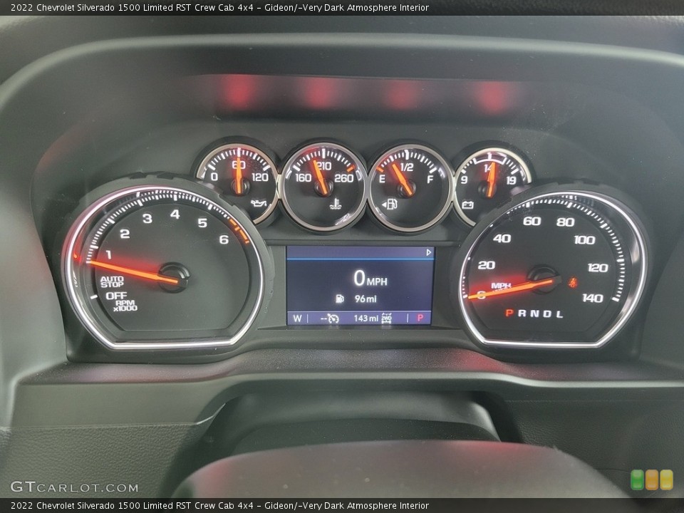 Gideon/­Very Dark Atmosphere Interior Gauges for the 2022 Chevrolet Silverado 1500 Limited RST Crew Cab 4x4 #144145734