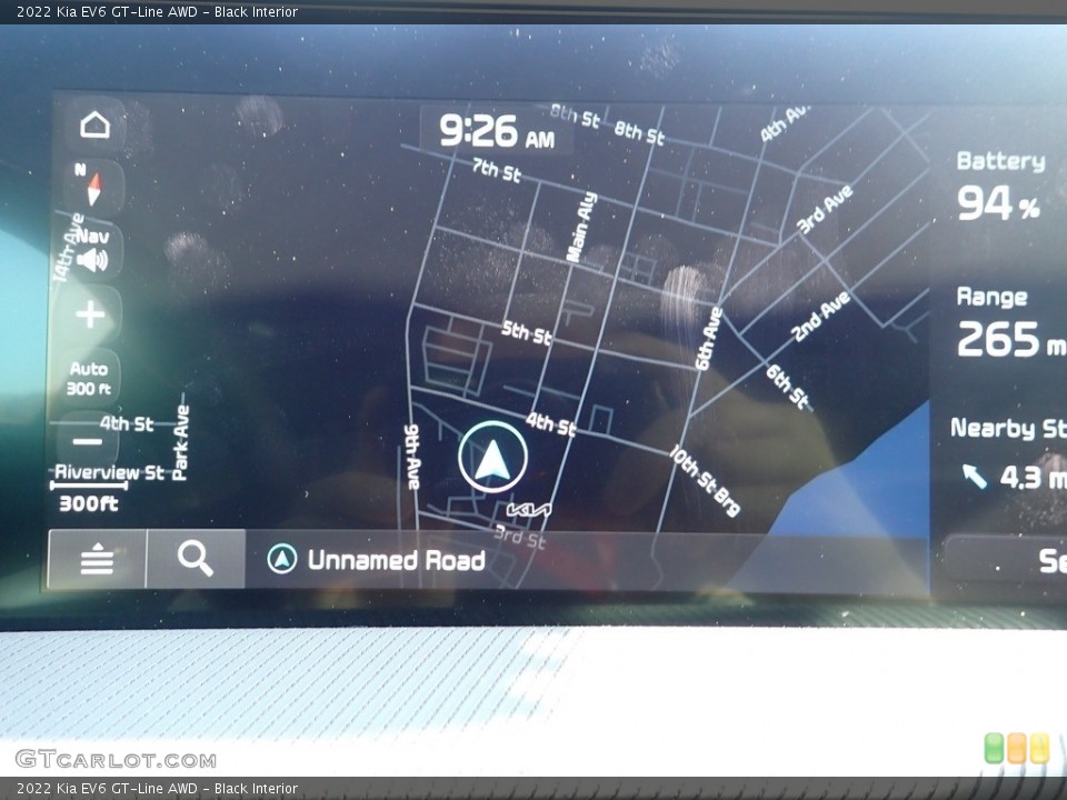 Black Interior Navigation for the 2022 Kia EV6 GT-Line AWD #144146820