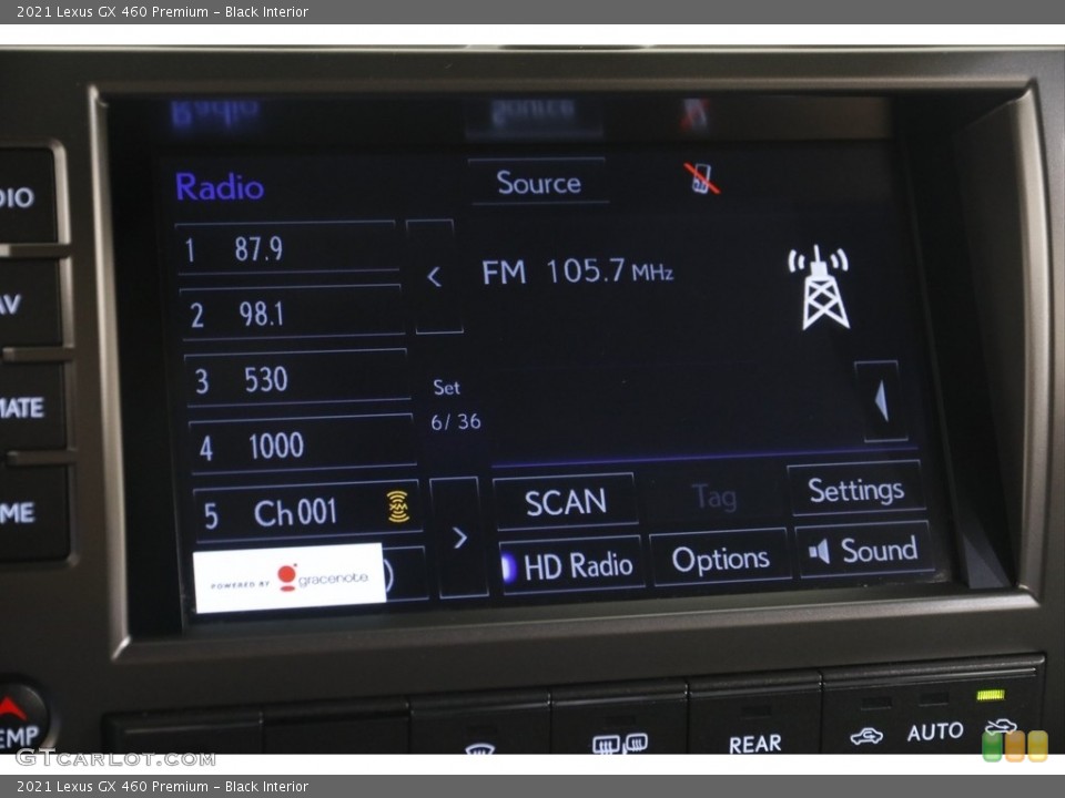 Black Interior Audio System for the 2021 Lexus GX 460 Premium #144147836
