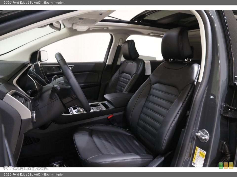 Ebony Interior Front Seat for the 2021 Ford Edge SEL AWD #144148455