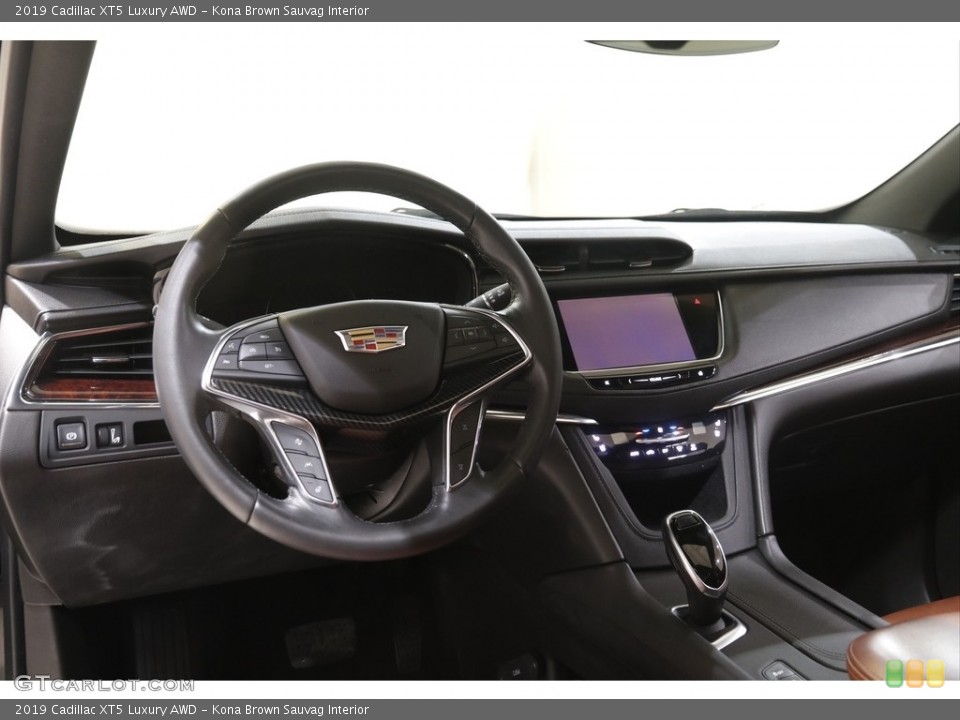 Kona Brown Sauvag Interior Dashboard for the 2019 Cadillac XT5 Luxury AWD #144149094