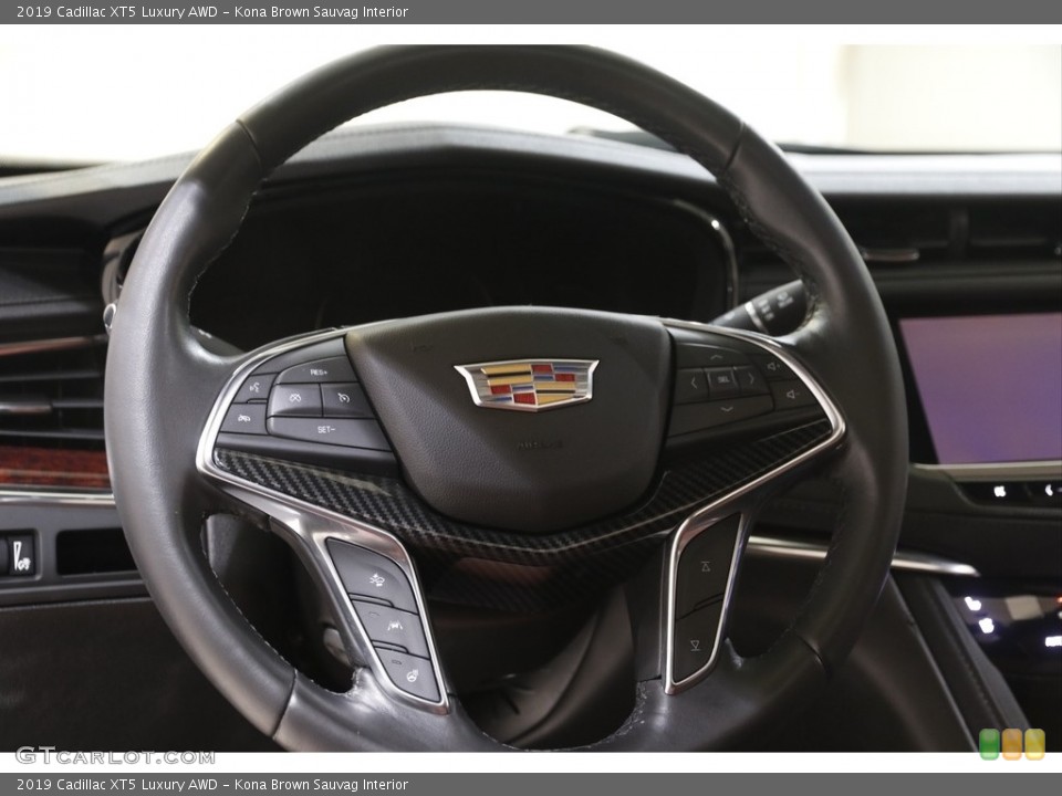 Kona Brown Sauvag Interior Steering Wheel for the 2019 Cadillac XT5 Luxury AWD #144149112