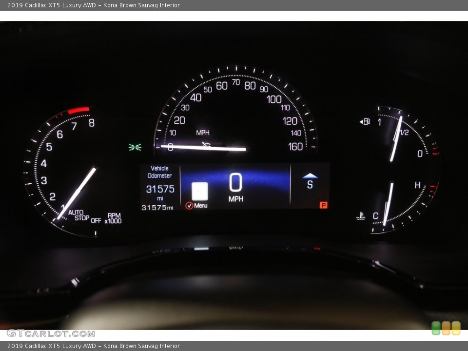 Kona Brown Sauvag Interior Gauges for the 2019 Cadillac XT5 Luxury AWD #144149127