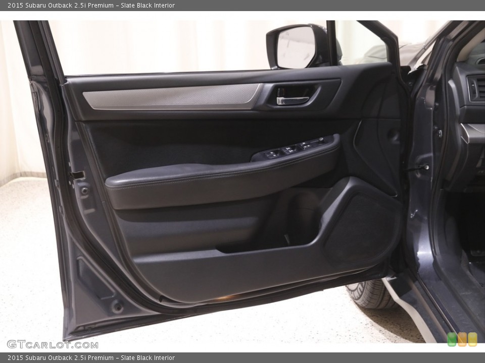 Slate Black Interior Door Panel for the 2015 Subaru Outback 2.5i Premium #144149382