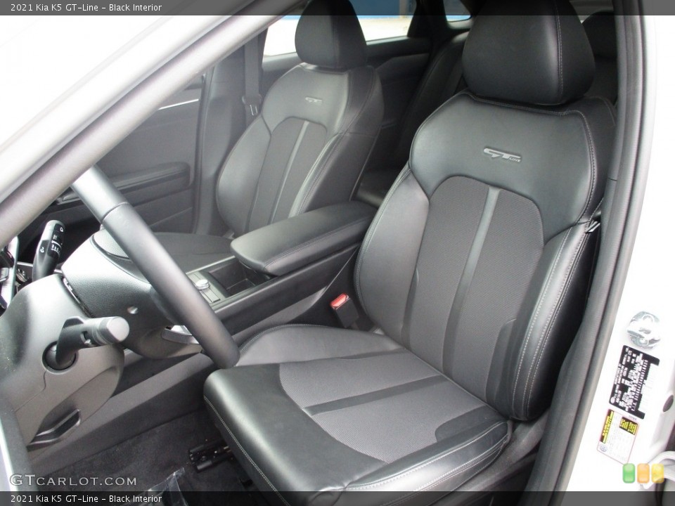Black Interior Front Seat for the 2021 Kia K5 GT-Line #144152554